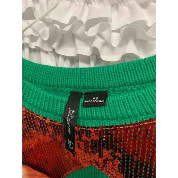 New Directions Petite Elf Christmas Sweater Dress – Size PS (Petite Small - Picture 6 of 6